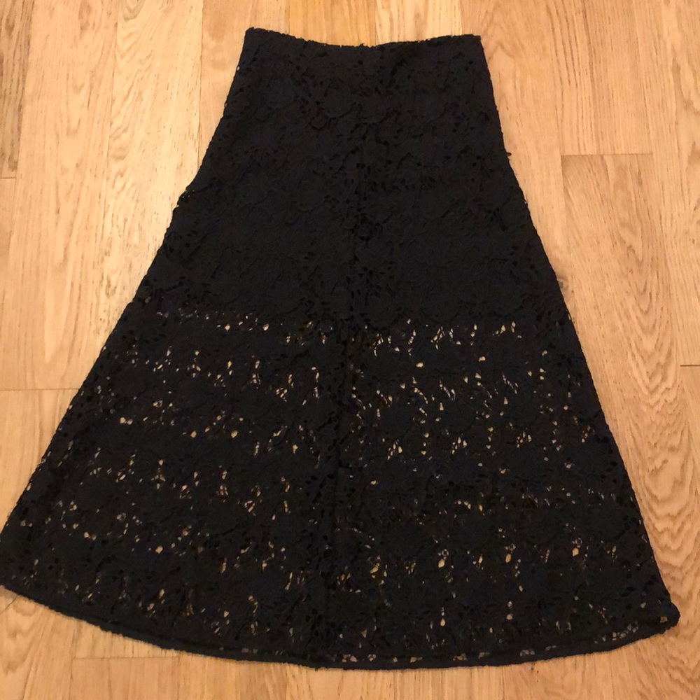 Black lace skirt